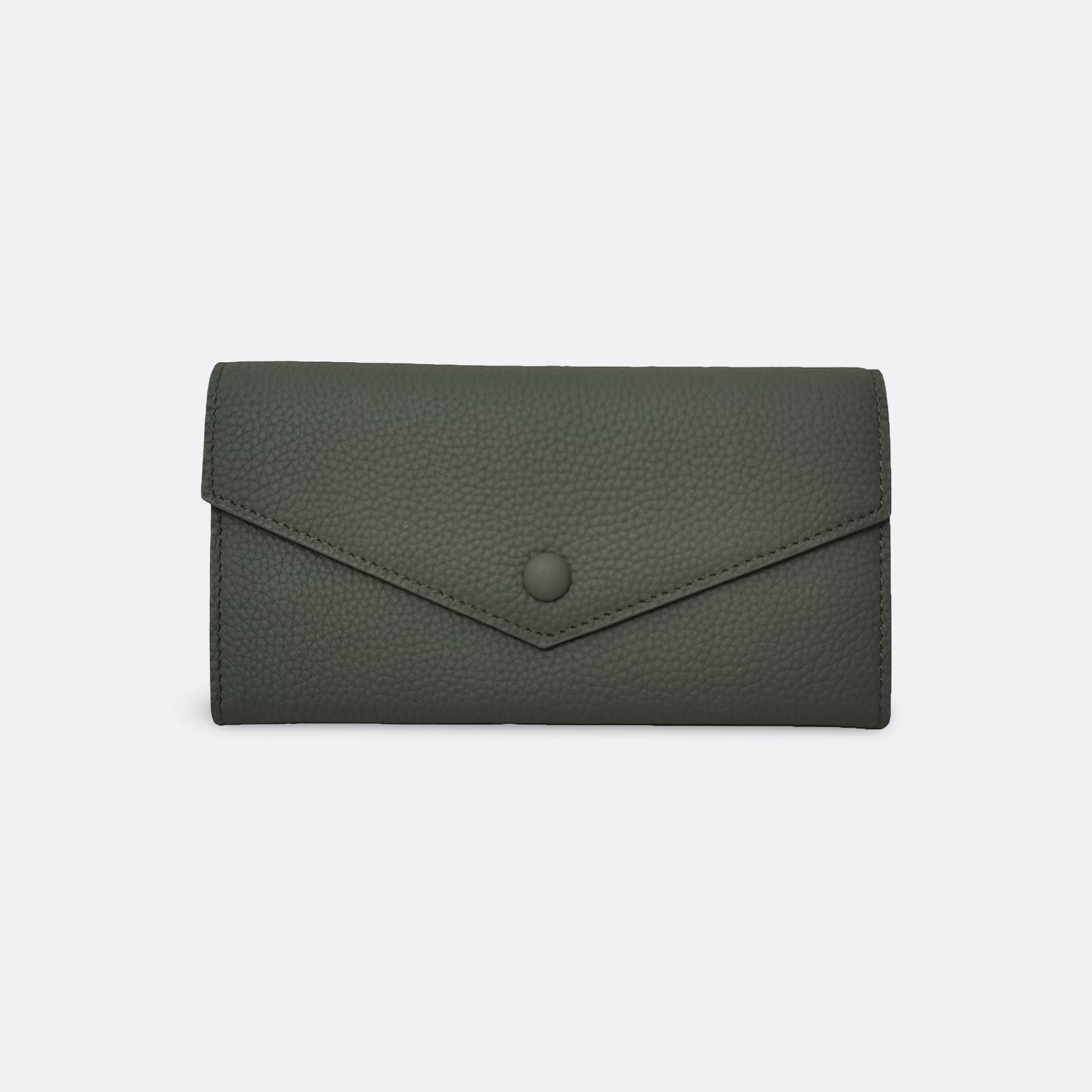 Women's genuine cowhide leather long wallet Envelope design