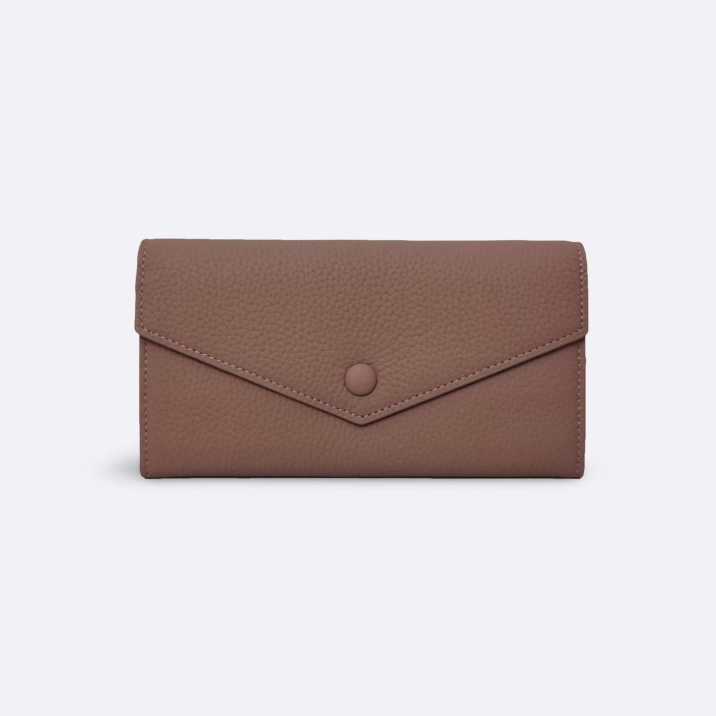 Women's genuine cowhide leather long wallet Envelope design