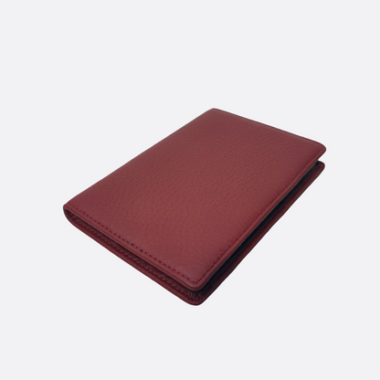 Unisex leather passport holder travel pouch