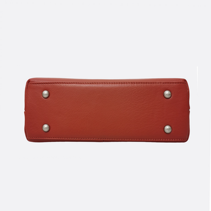 Women's genuine cowhide leather handbag Square V3 design