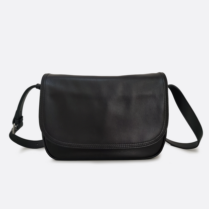 Unisex genuine cowhide leather satchel messenger sling bag handbag V3