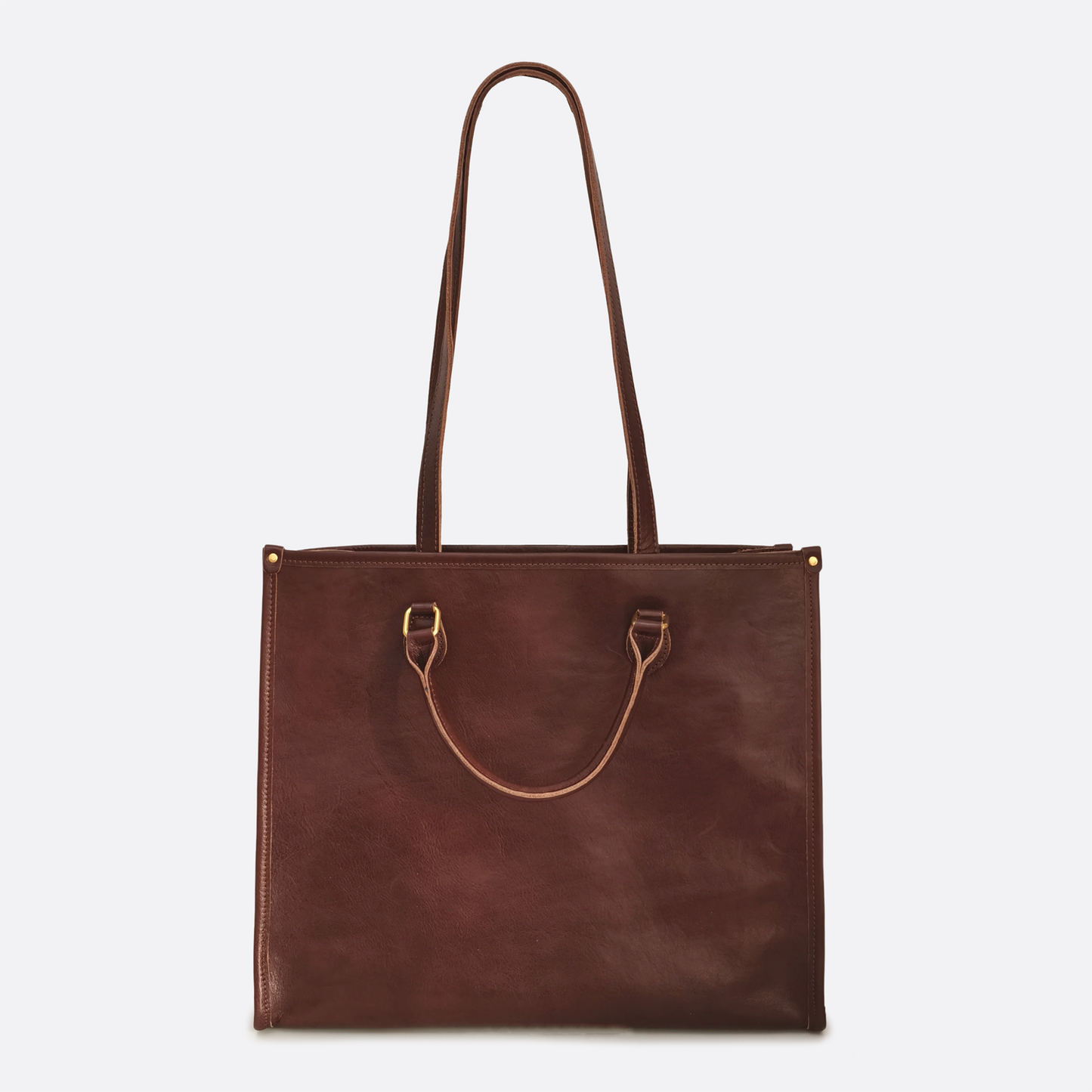 Unisex genuine cowhide leather handbag Potter tote design