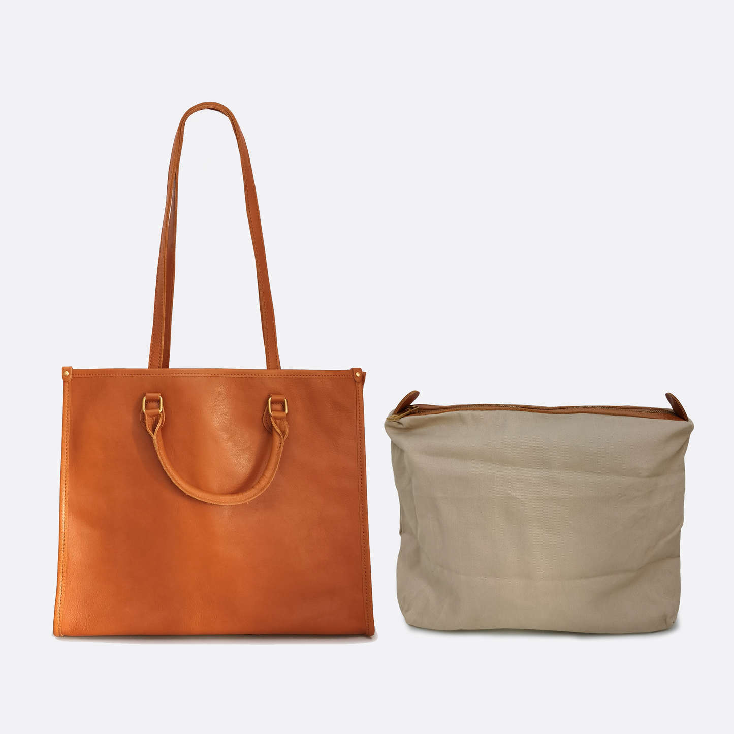 Unisex genuine cowhide leather handbag Potter tote design