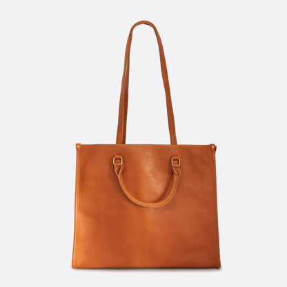 Unisex genuine cowhide leather handbag Potter tote design