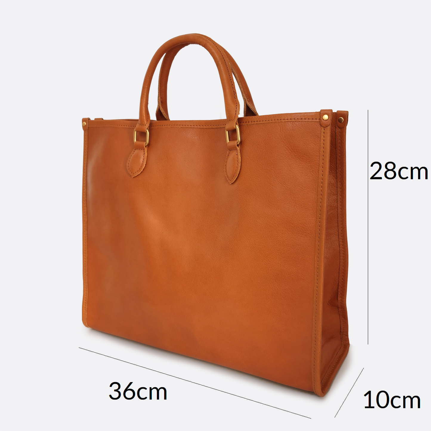 Unisex genuine cowhide leather handbag Potter tote design
