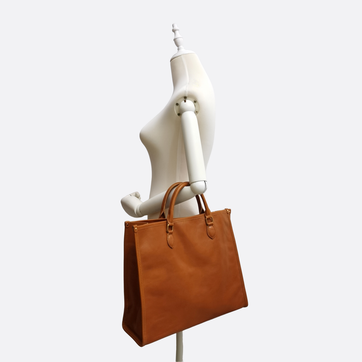 Unisex genuine cowhide leather handbag Potter tote design