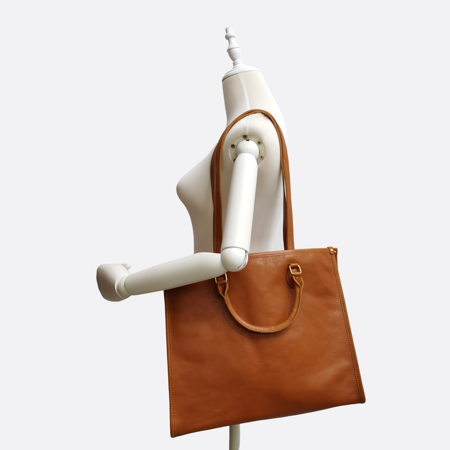 Unisex genuine cowhide leather handbag Potter tote design