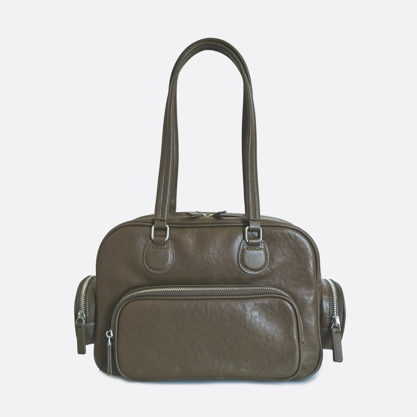 Women's genuine cowhide leather handbag Palour design