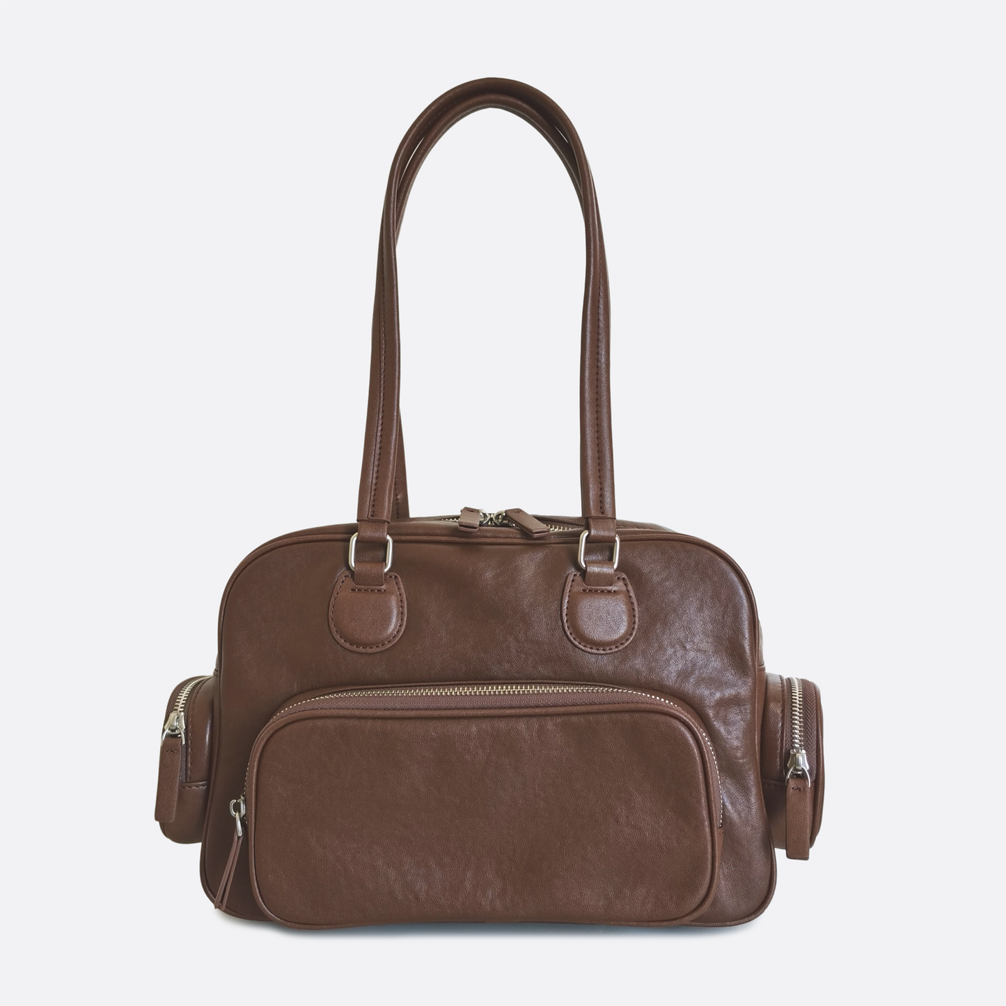 Women's genuine cowhide leather handbag Palour design
