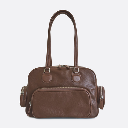 Women's genuine cowhide leather handbag Palour design
