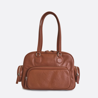 Women's genuine cowhide leather handbag Palour design
