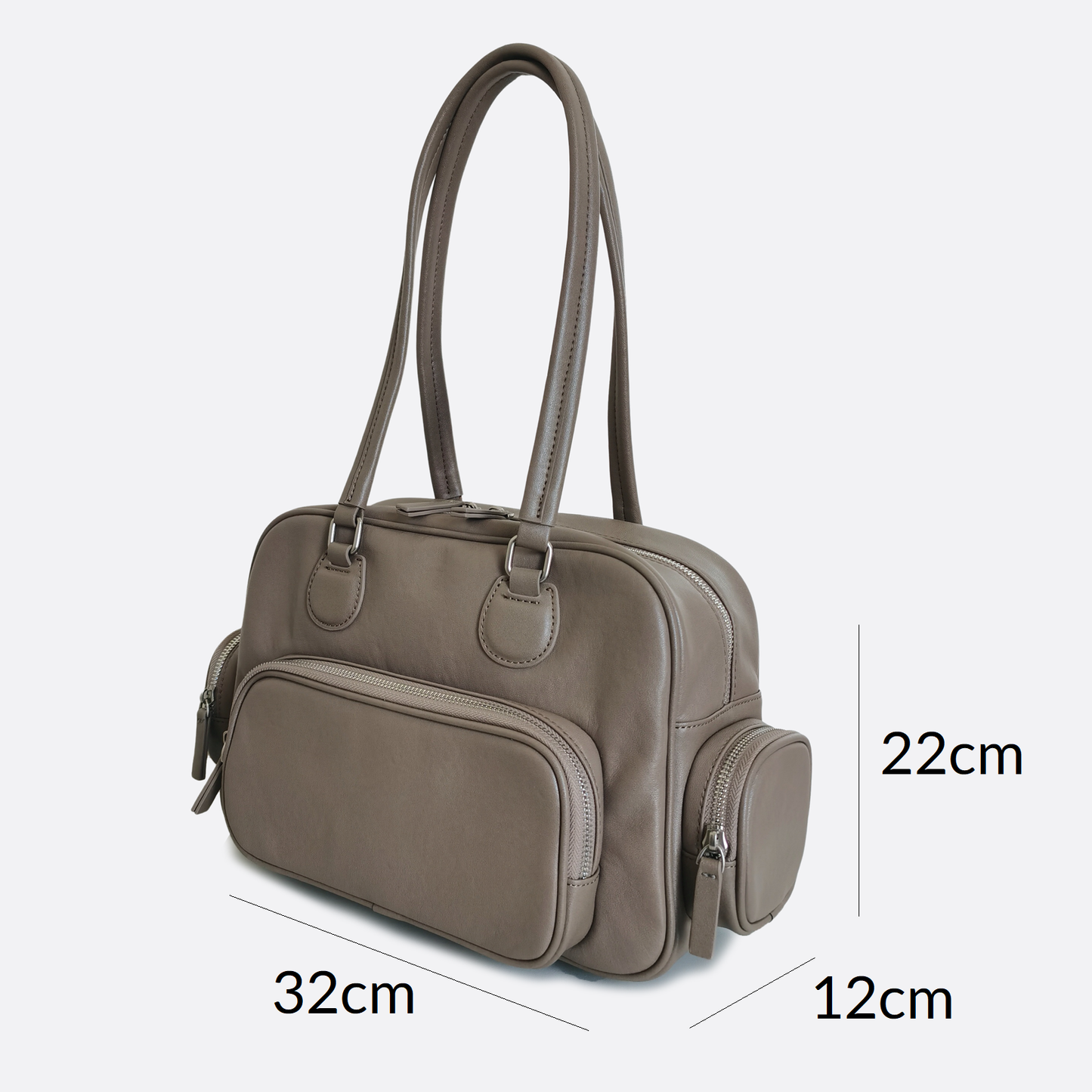 Women's genuine cowhide leather handbag Palour design