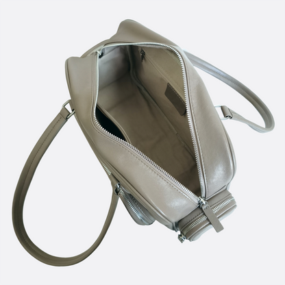 Women's genuine cowhide leather handbag Palour design