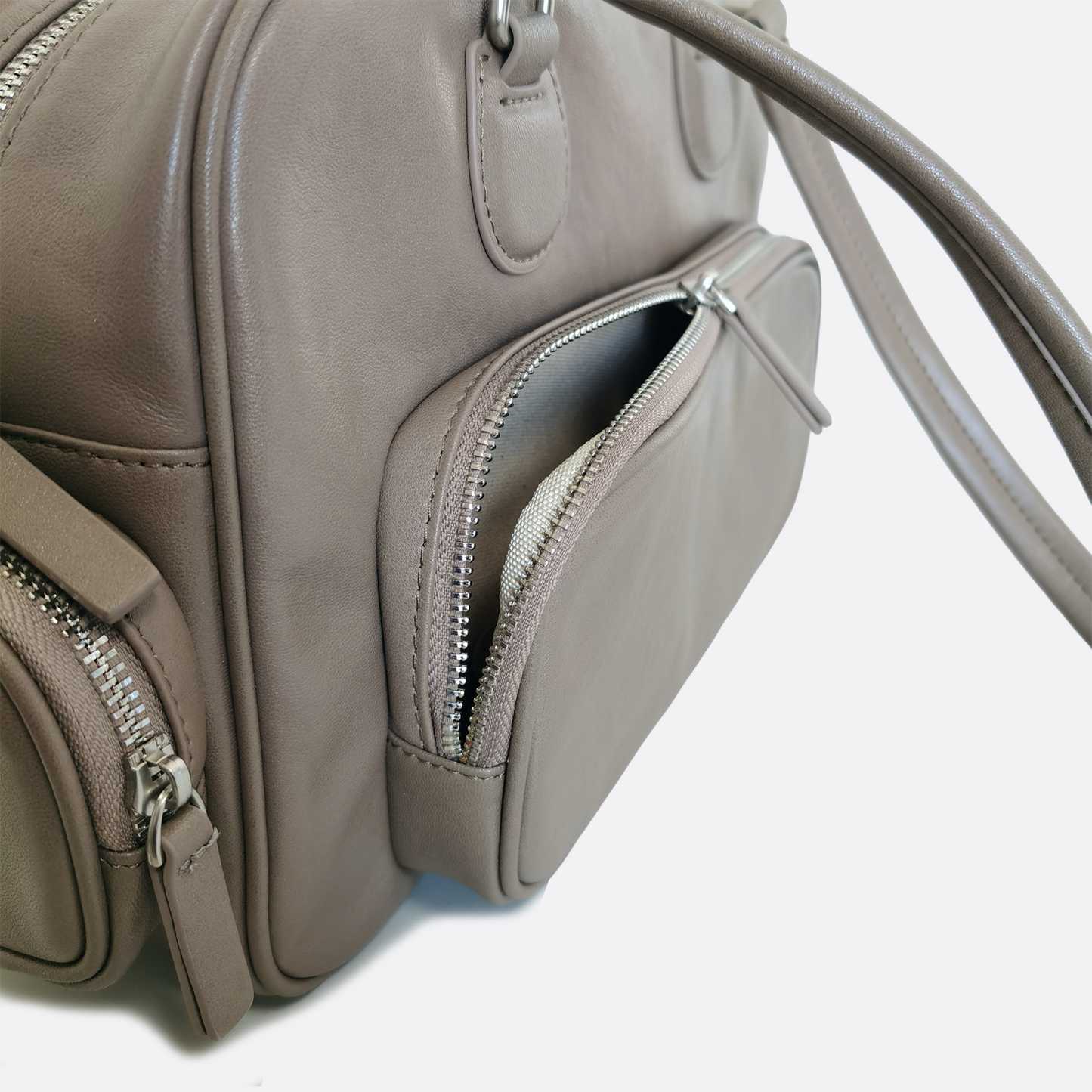 Women's genuine cowhide leather handbag Palour design