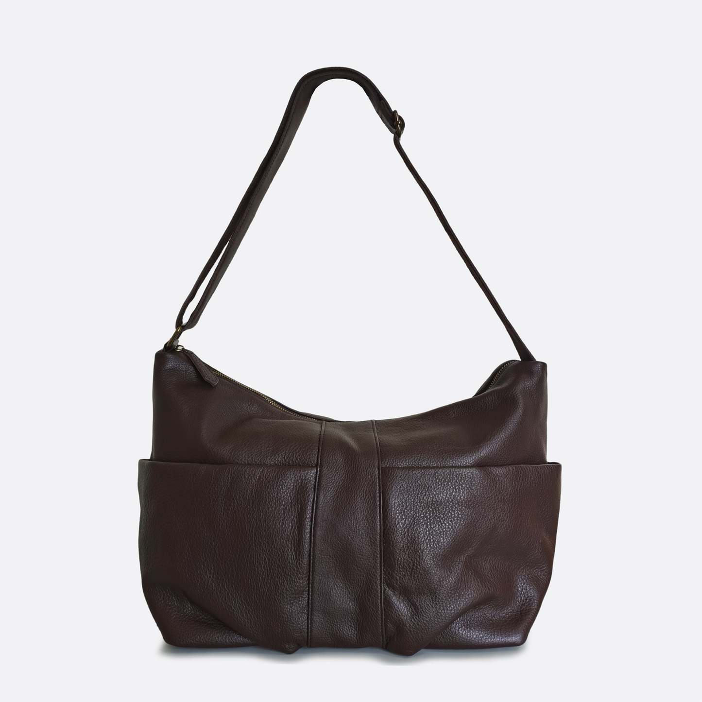 Unisex Women's and Men's genuine cowhide leather handbag Poches design