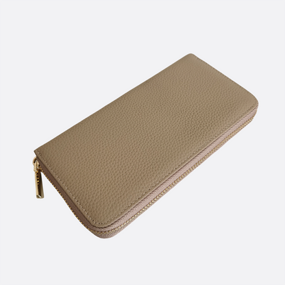 Women's genuine cowhide leather long wallet Metro V2 design