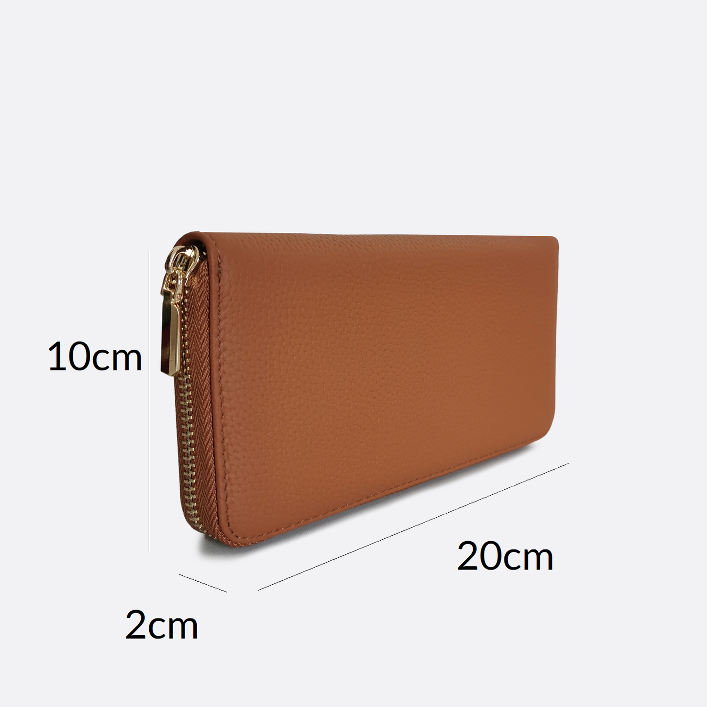 Women's genuine cowhide leather long wallet Metro V2 design