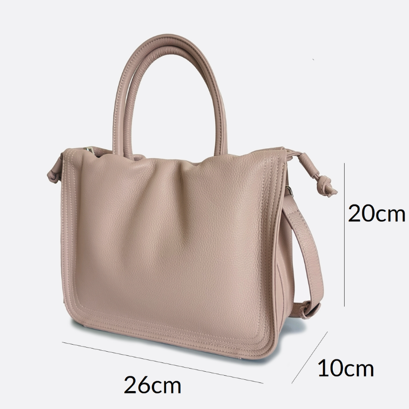 Women's genuine cowhide leather handbag Fuku V3 design