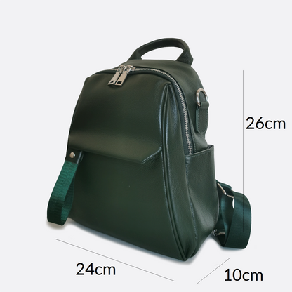 Women's genuine cowhide leather backpack Bacco design
