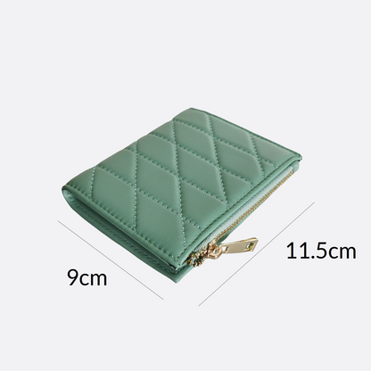 Women's lambskin leather short wallet/purse Vyar design