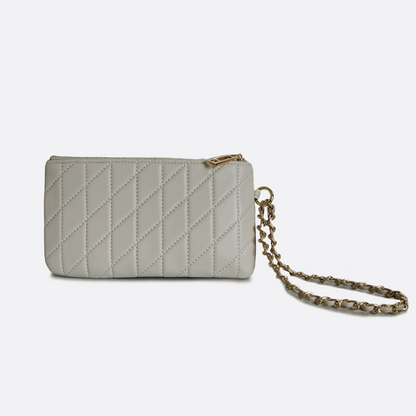 Women's genuine lambskin leather clutch Vyar design