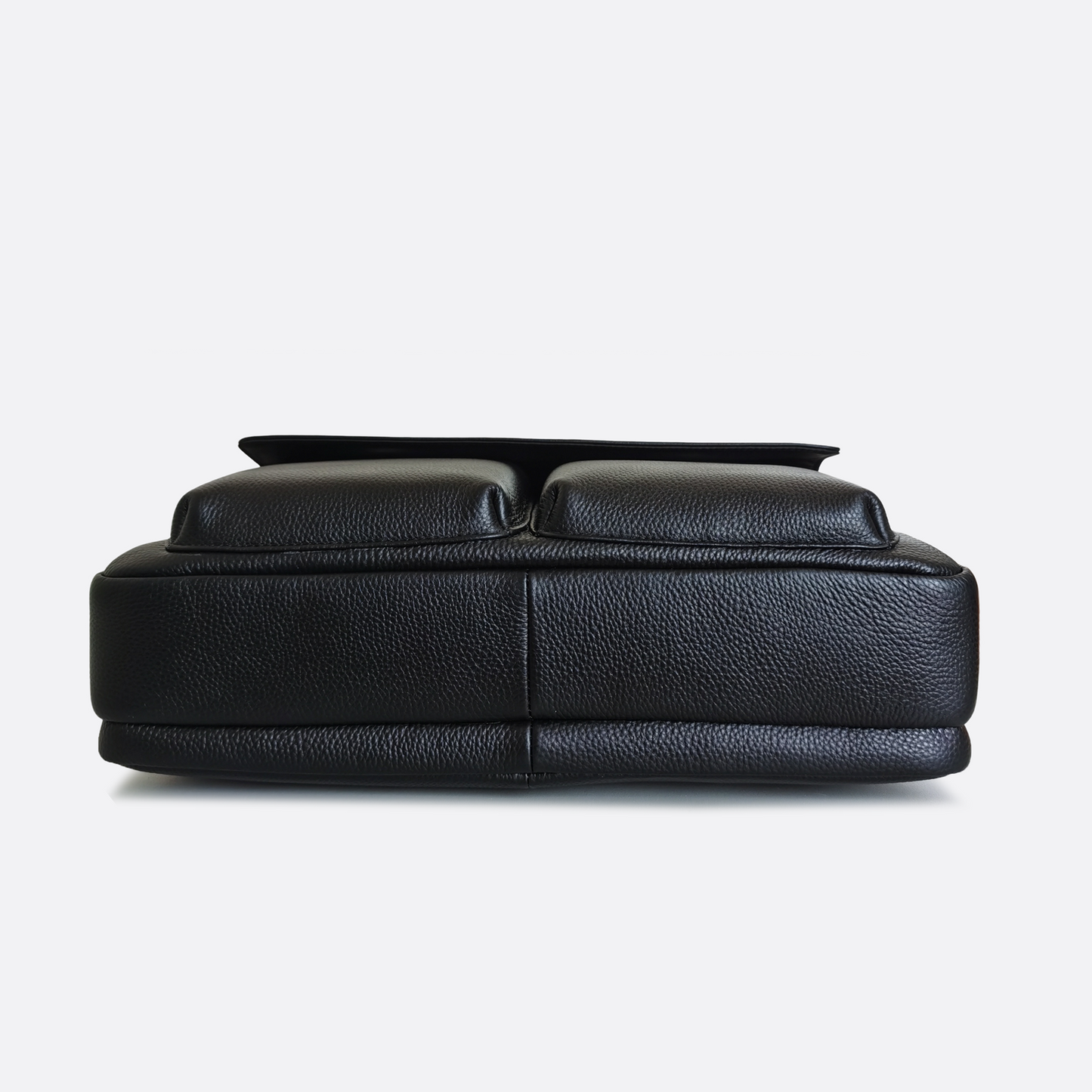 Unisex genuine cowhide leather top handle briefcase Poches V2 design