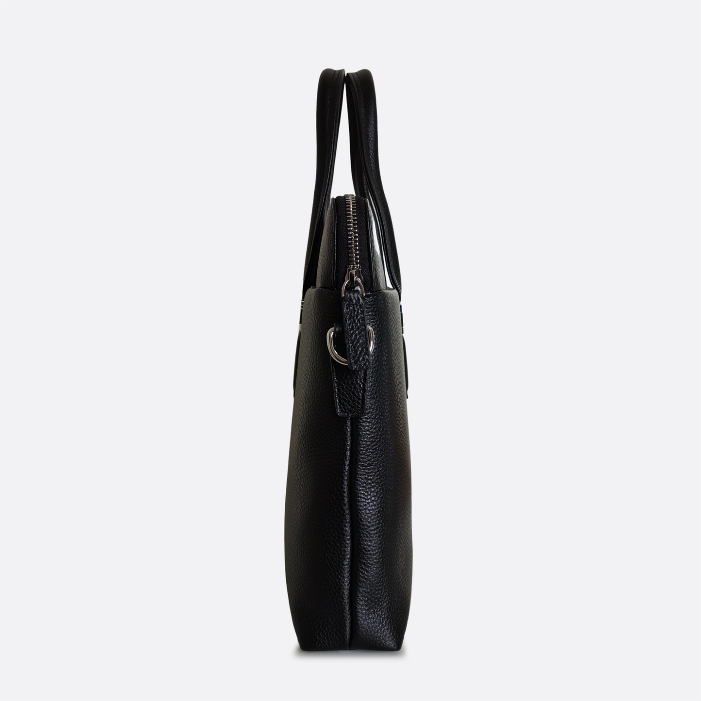 Unisex genuine cowhide leather slim briefcase with sling Marcel design