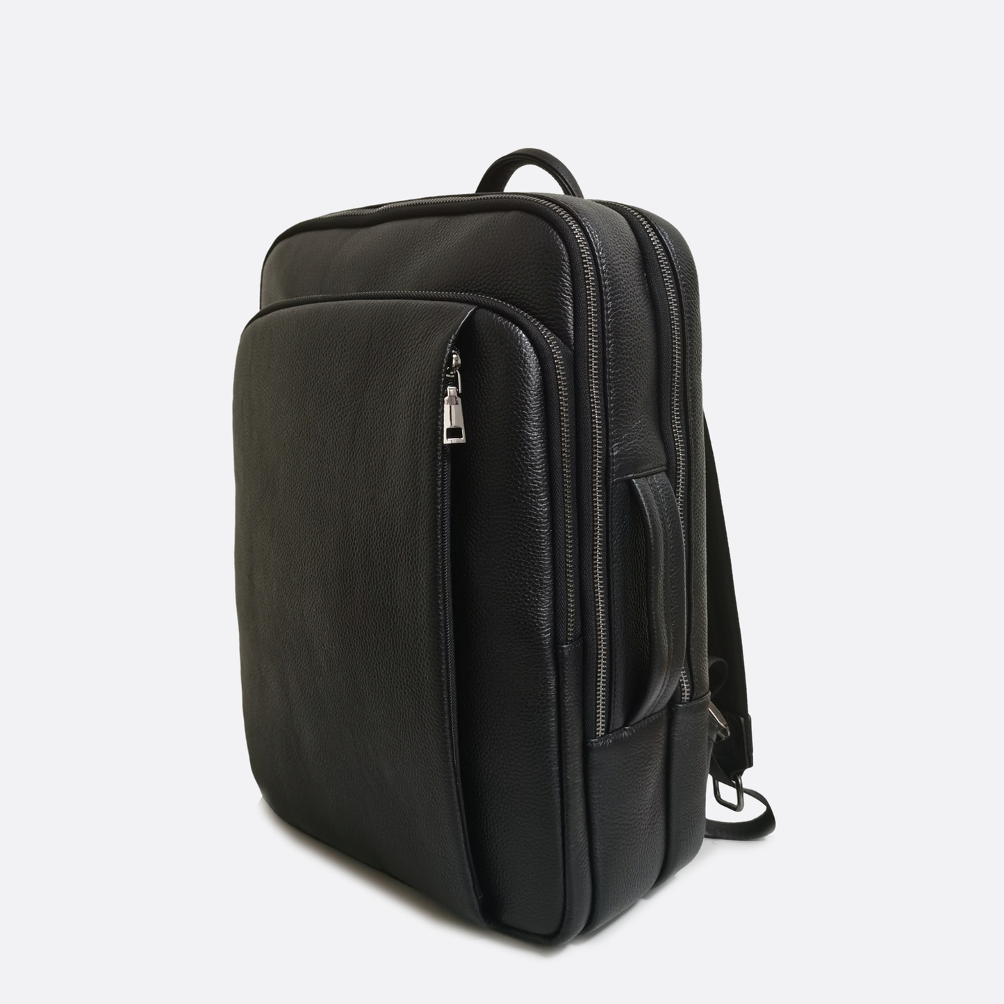 Unisex cowhide leather 2 in 1 travel backpack