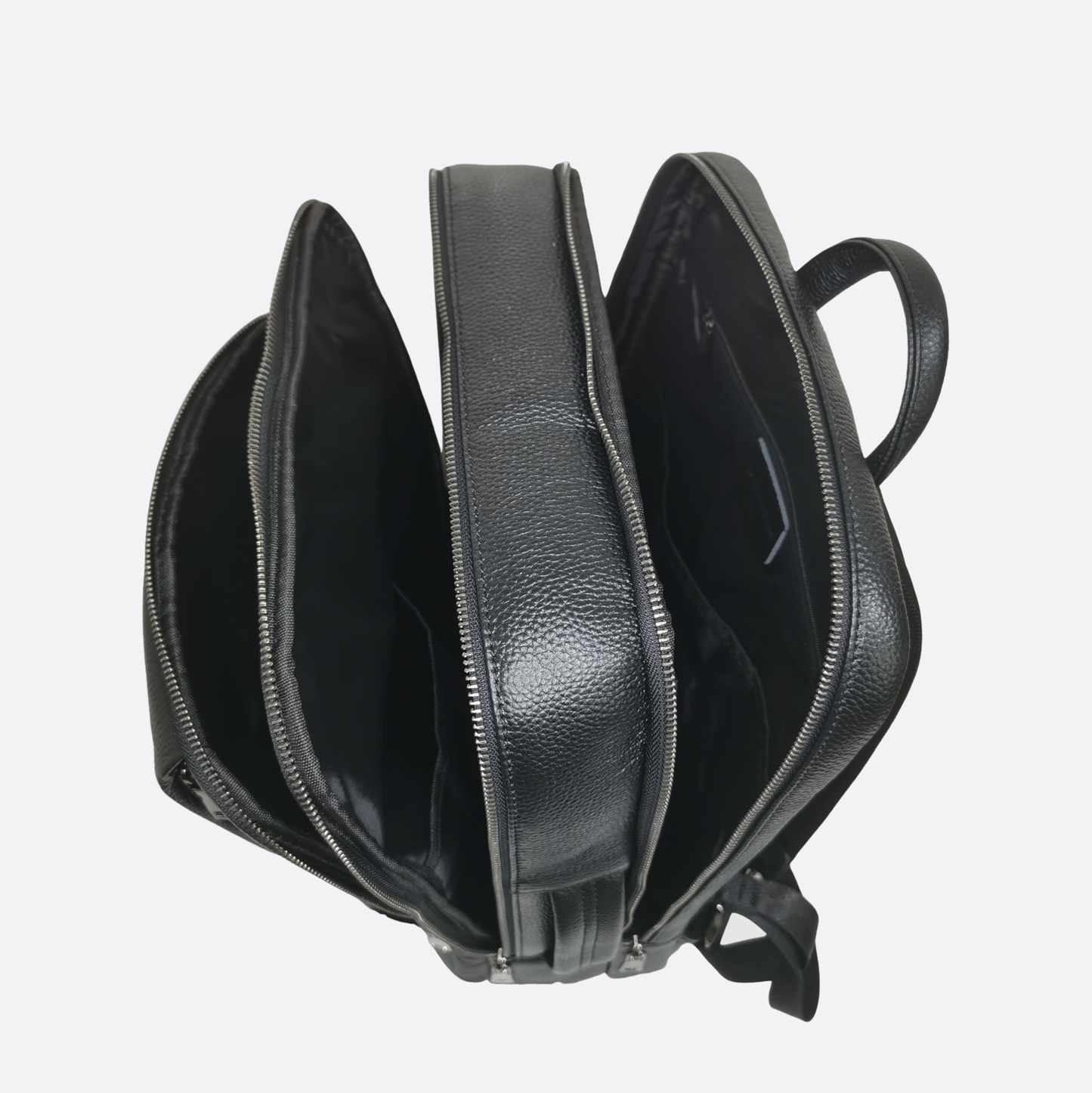 Unisex cowhide leather 2 in 1 travel backpack