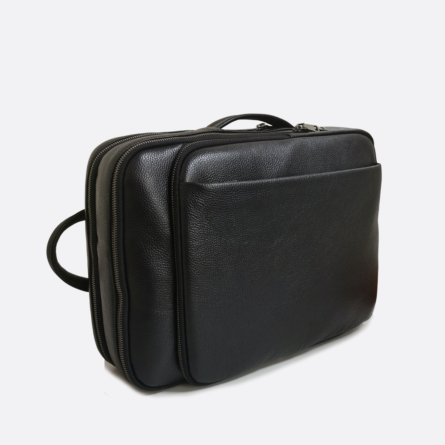 Unisex cowhide leather 2 in 1 travel backpack