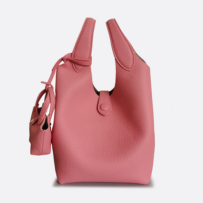 Women's genuine cowhide leather handbag Basket Lock V3 design