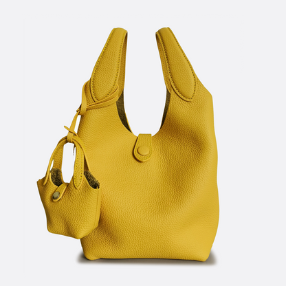 Women's genuine cowhide leather handbag Basket Lock V3 design