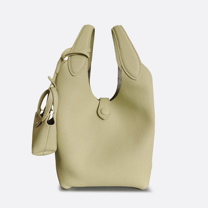 Women's genuine cowhide leather handbag Basket Lock V3 design