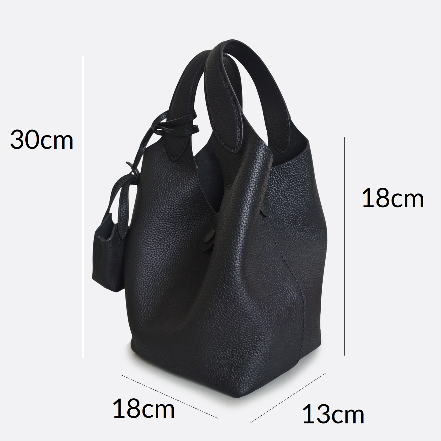 Women's genuine cowhide leather handbag Basket Lock V3 design