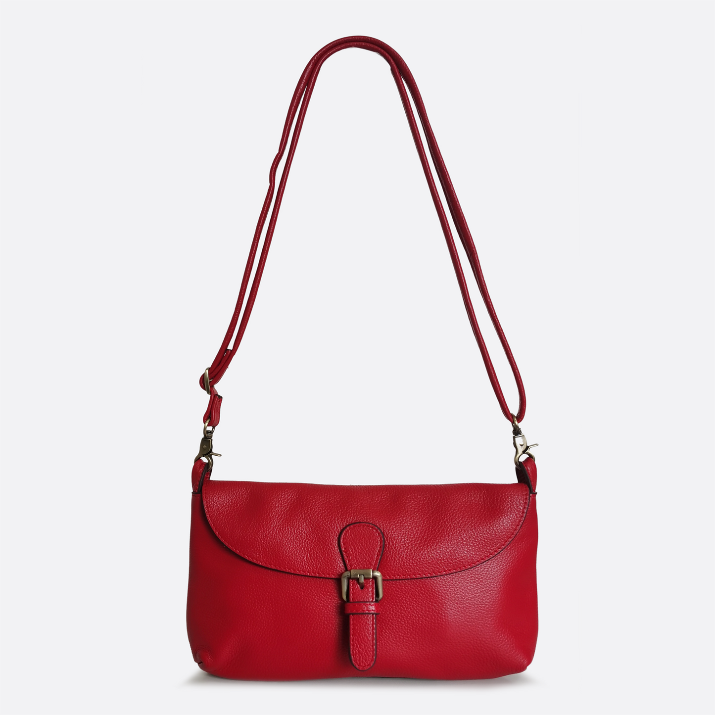 Women's genuine cowhide leather messenger satchel bag handbag Boite V3 design