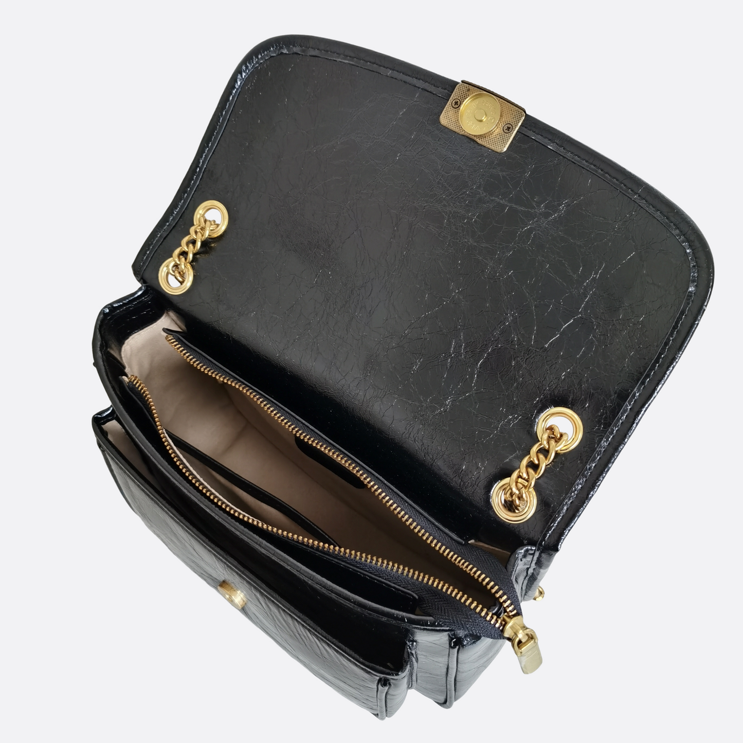 Women's genuine waxed cowhide leather messenger satchel bag