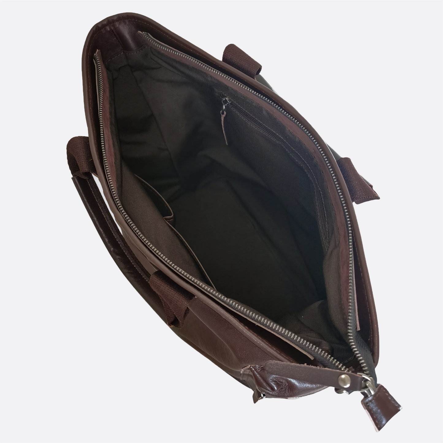 Unisex genuine cowhide leather tote bag Perry design