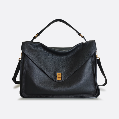 Women's genuine cowhide leather handbag Torba design