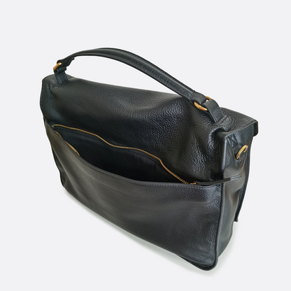Women's genuine cowhide leather handbag Torba design