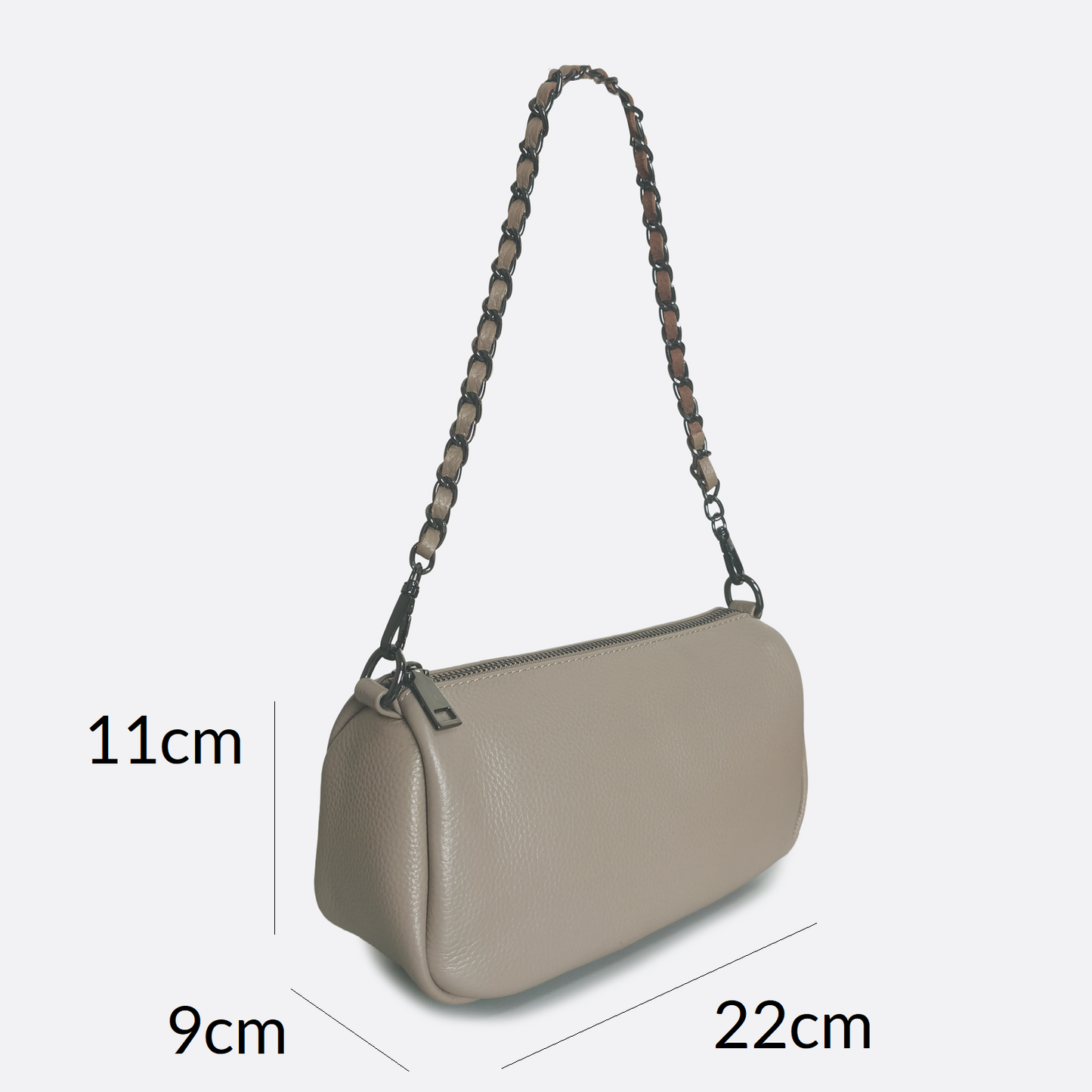 Women's genuine cowhide leather handbag Carly V2 design