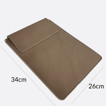 Unisex genuine cowhide leather laptop sleeve / laptop folio v2