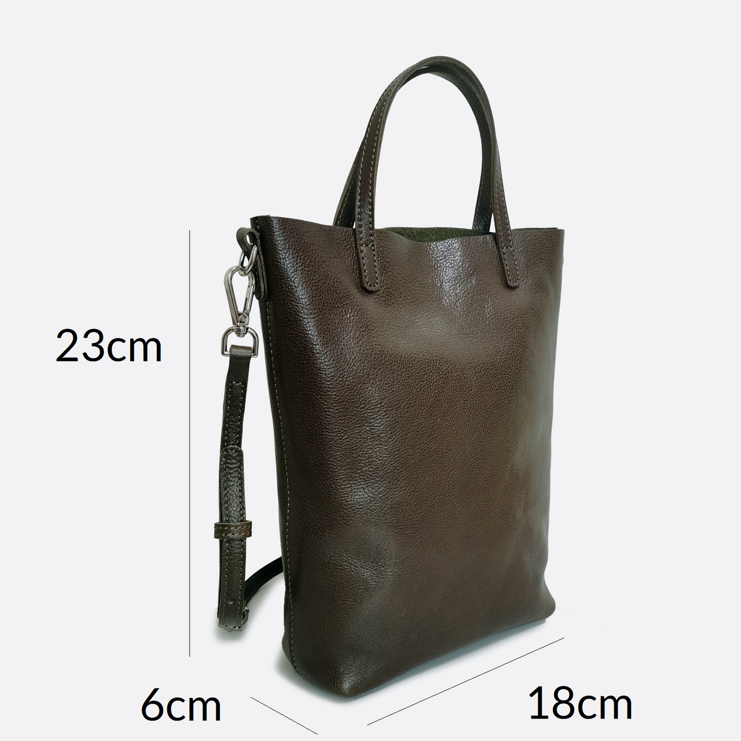 Women's genuine cowhide leather Handbag Perry design