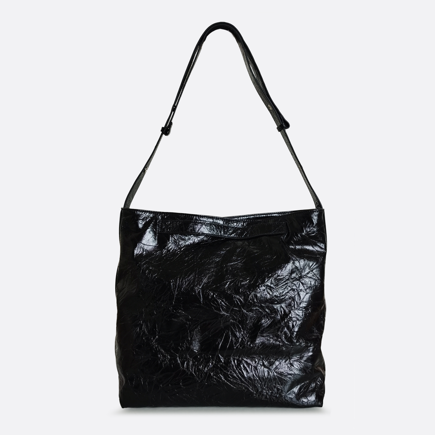 Women's waxed genuine cowhide leather crumbled handbag Klos design