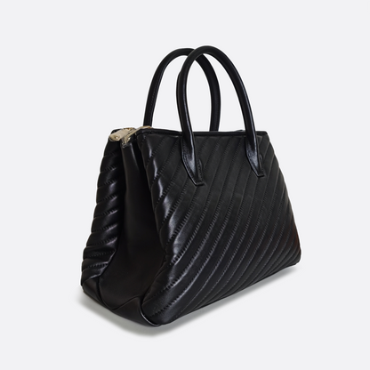 Women's genuine lambskin leather handbag Falten Perry design