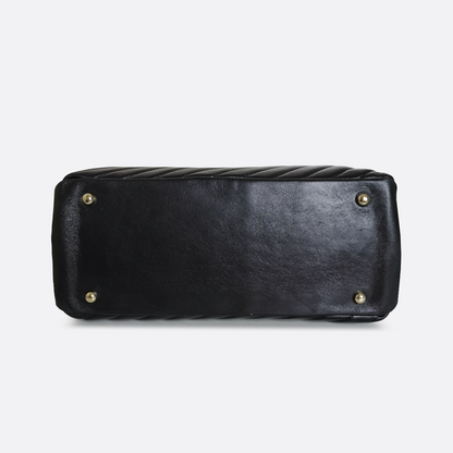 Women's genuine lambskin leather handbag Falten Perry design