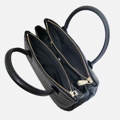 Women's genuine lambskin leather handbag Falten Perry design