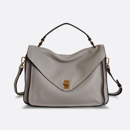 Women's genuine cowhide leather handbag Torba design