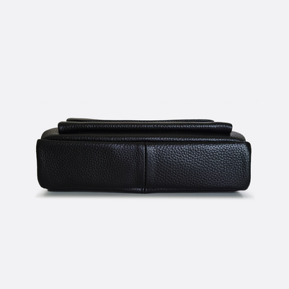 Flap design V2 genuine cowhide leather sling bag