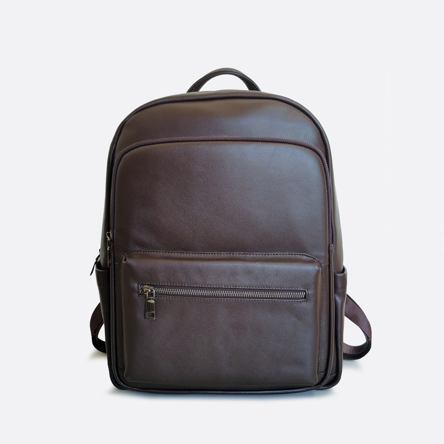 Unisex cowhide leather Multi zip V3 design backpack