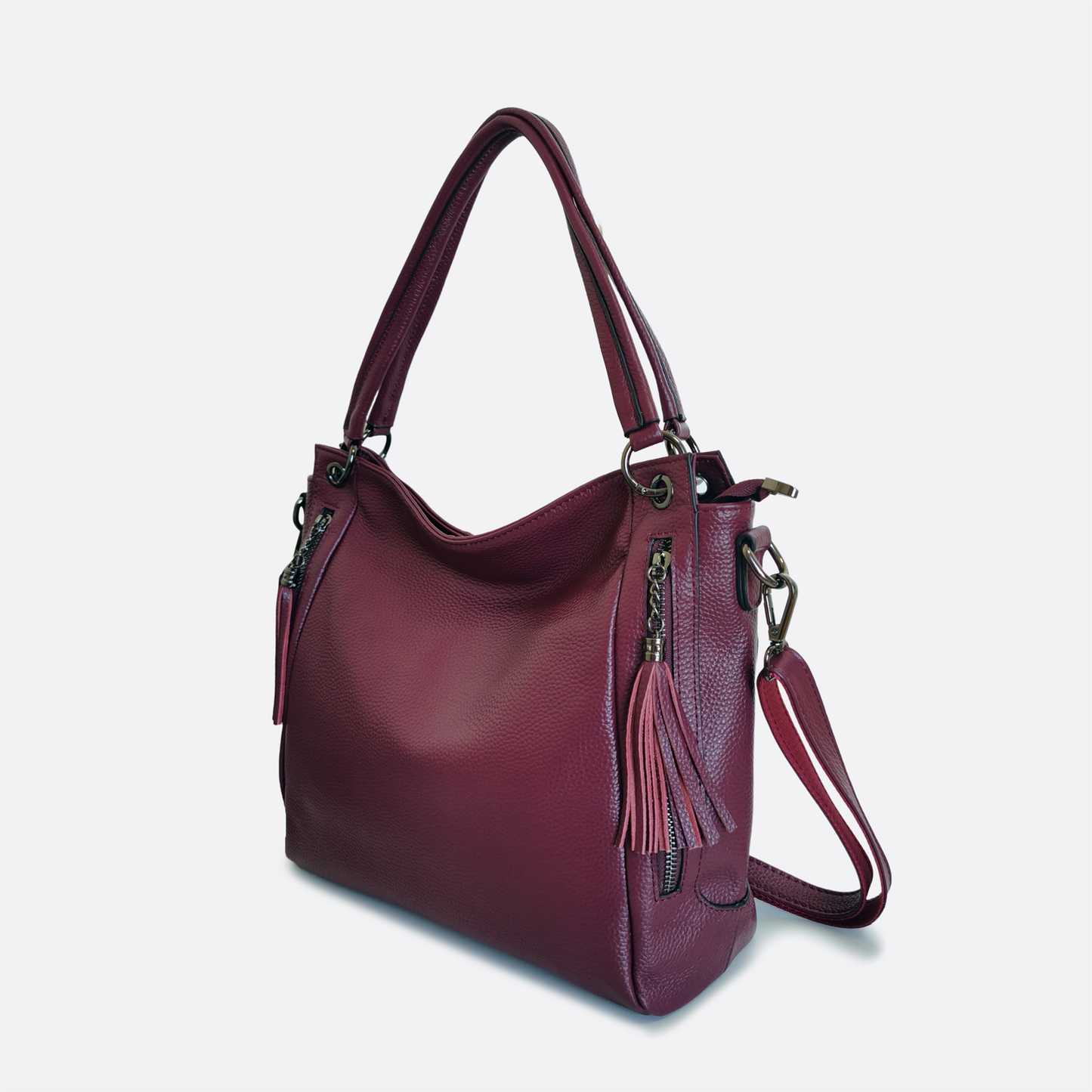 Women's genuine cowhide leather handbag Klos V5 design